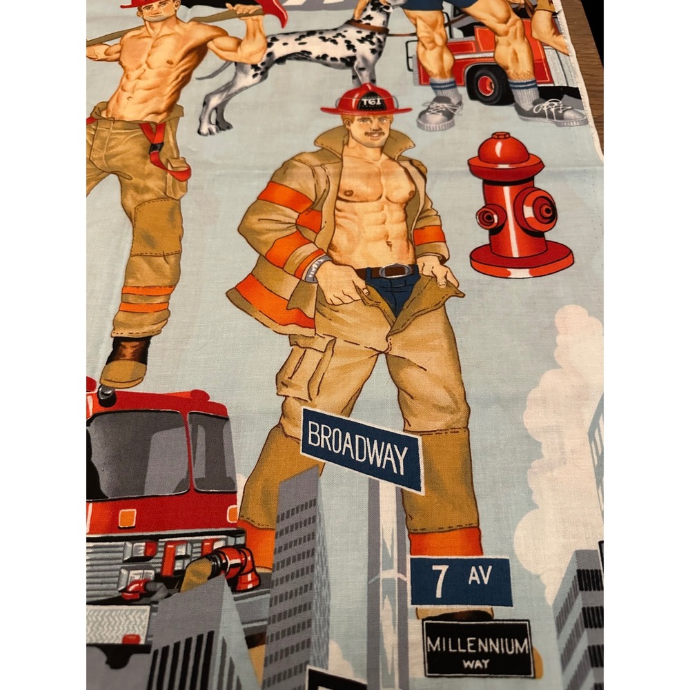 Alexander Henry Ready for Action Firefighter Fabric 1 Yard Cotton Novelty Print